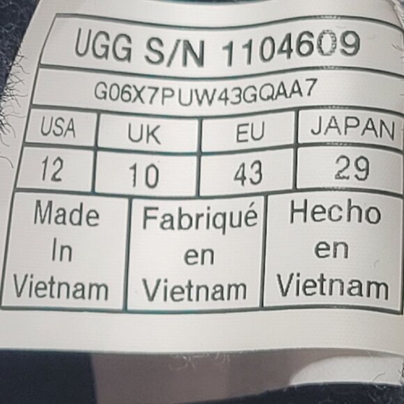 UGG Classic Femme Mini Women's Black Wedge Boots S/N 1104609 US Size 12 - Picture 9 of 9